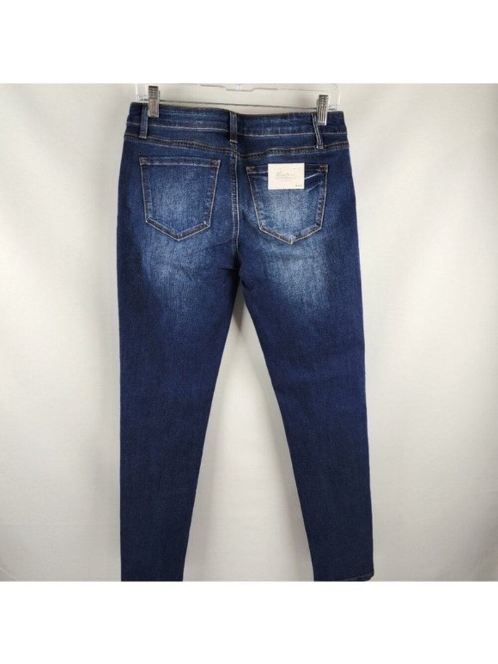 Kancan Jeans Womens 9/28 Mid Rise Skinny Style KC11214D Dark Wash Stretch NWT - Picture 8 of 12